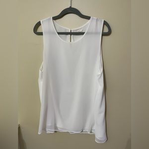 Pleione double layer white tank